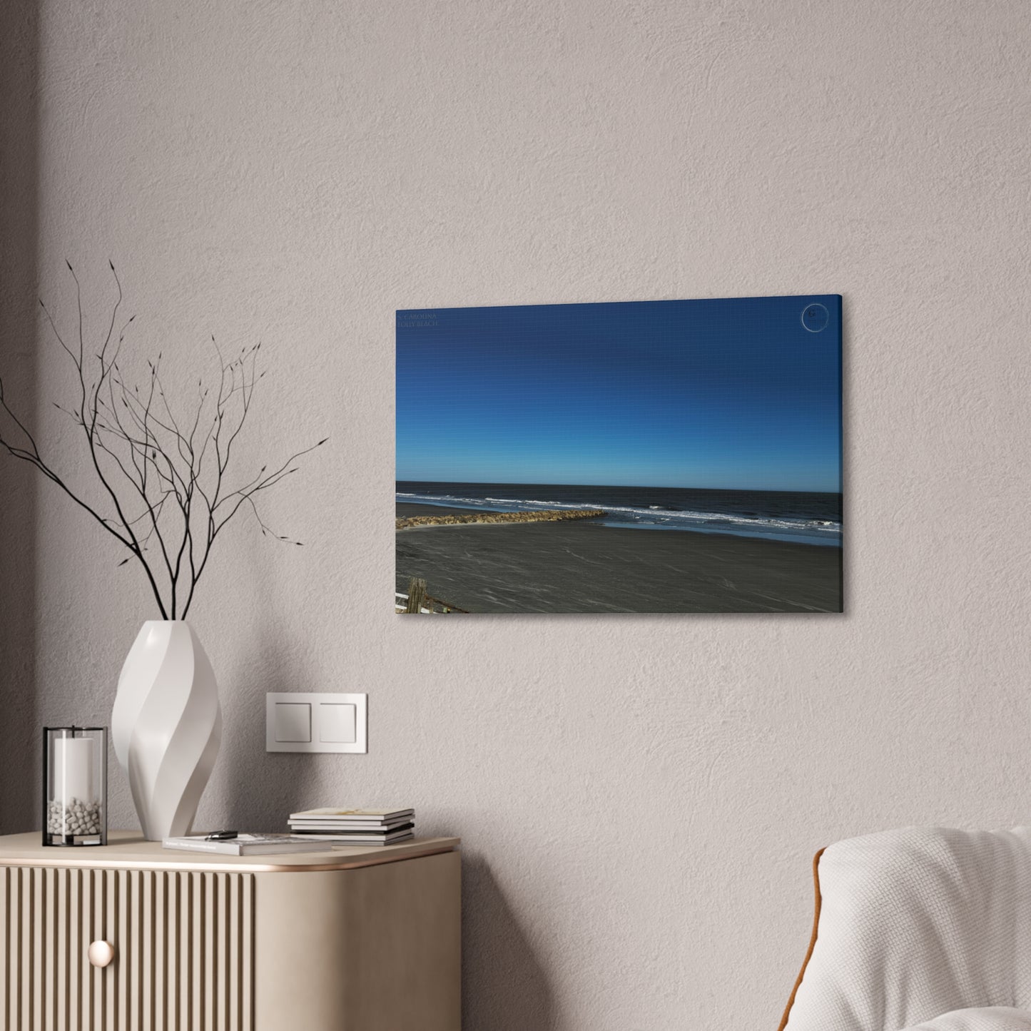 Ocean Waves Serenity-Beach Canvas