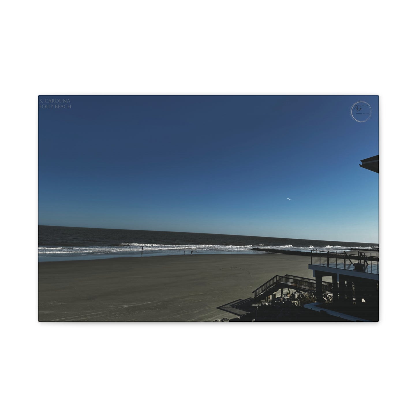 Serene Folly Beach Panorama Canvas Print