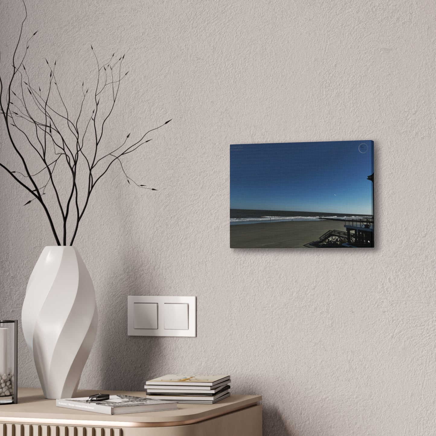 Serene Folly Beach Panorama Canvas Print