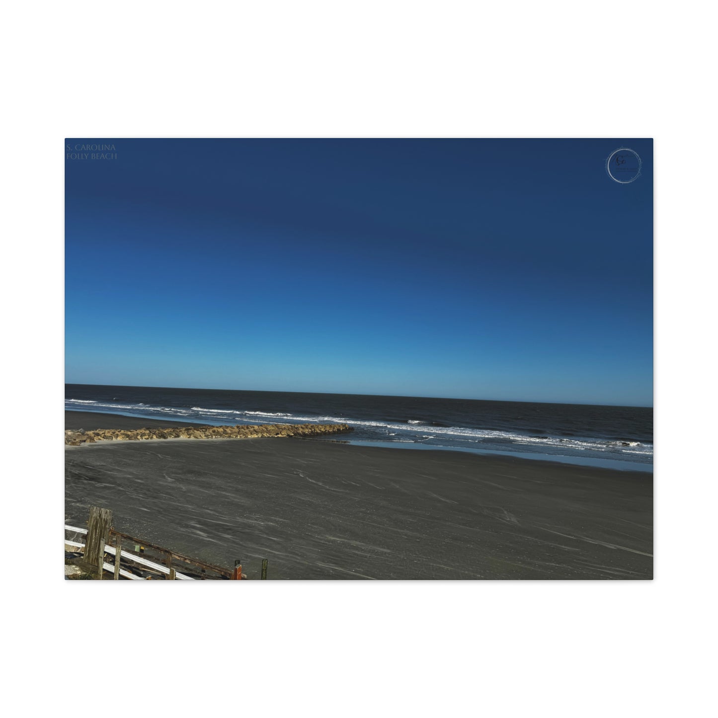 Ocean Waves Serenity-Beach Canvas