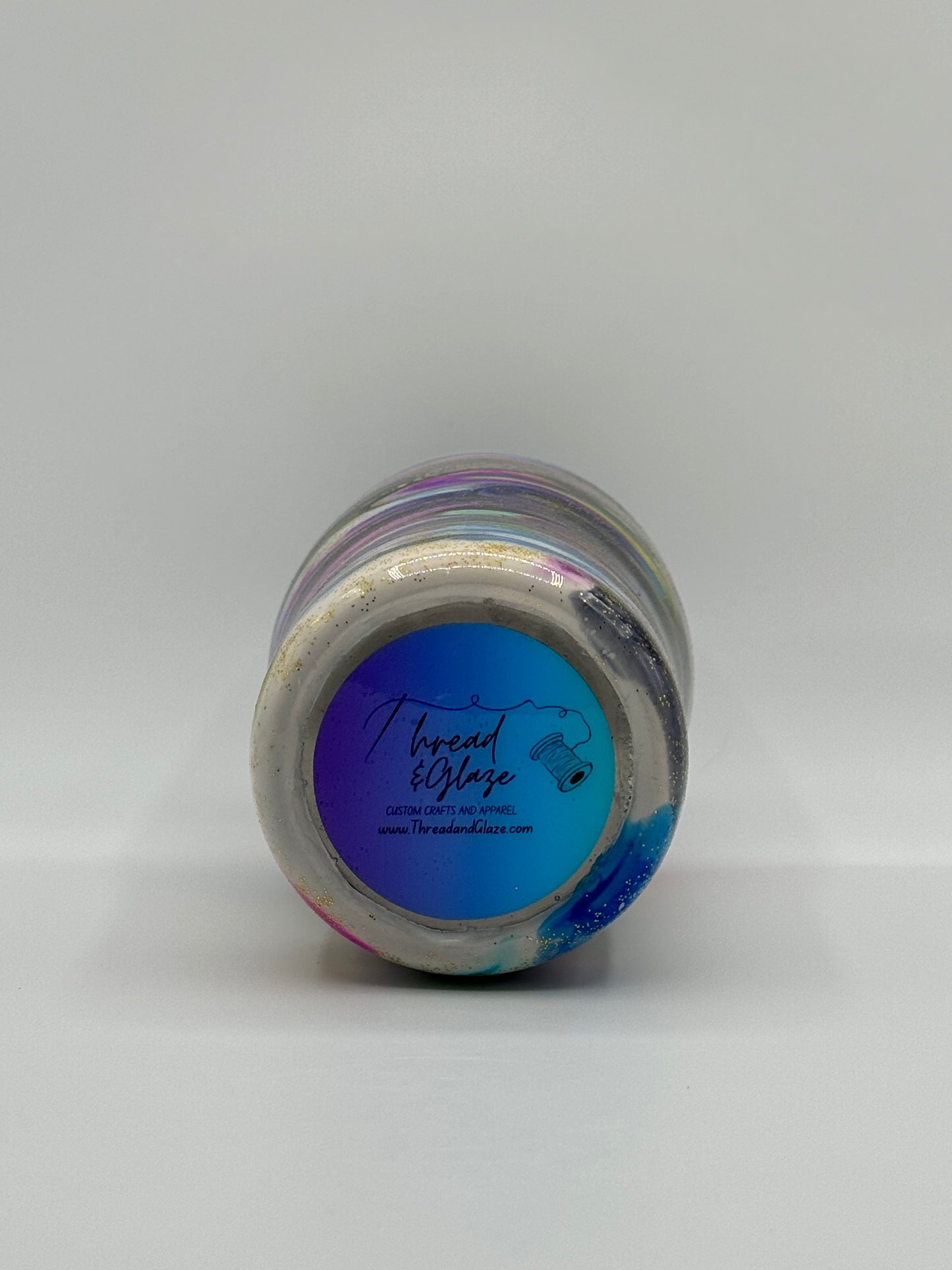 Vibrant Galaxy Swirl 20oz Handcrafted Epoxy Tumbler