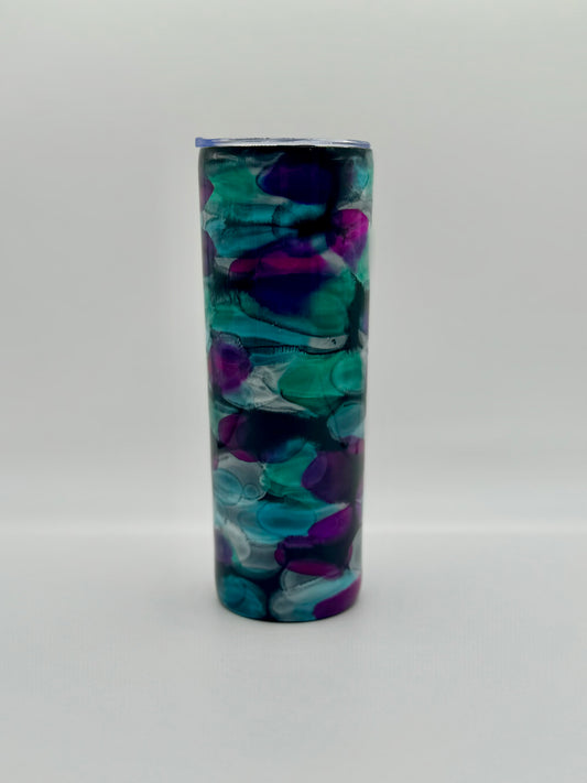 Mystic Marble 20oz Skinny Epoxy Tumbler