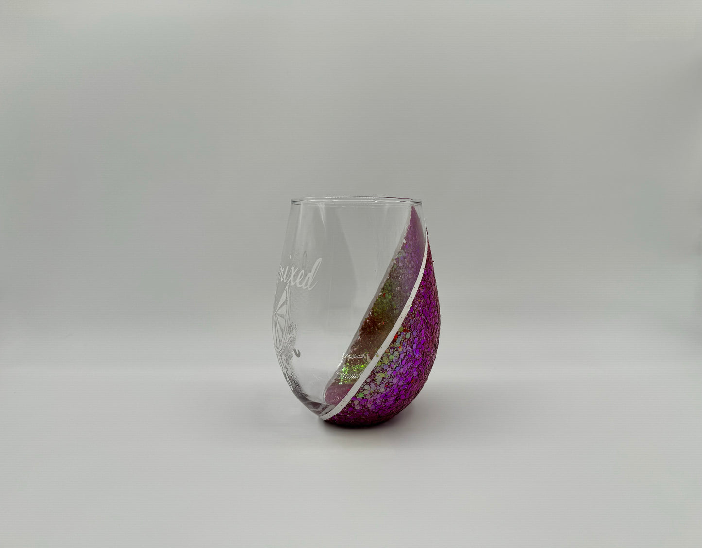 20oz Glitter Wine Glass